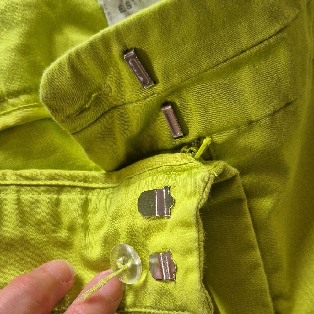 Vibrant Lime Capris for Women - Picture 3 of 6